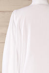 Spoletti White Long Sleeve Bow Blouse | La petite garçonne back close-up