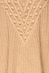 Staicele Beige Textured Knitted Sweater | La petite garçonne fabric