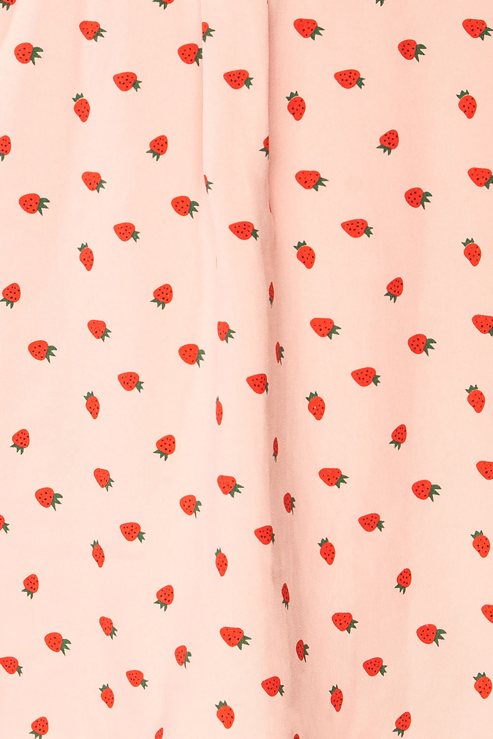Strawberries Oversized Patterned Denim Shirt | La petite garçonne texture