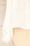 Strohanivka Satin White Long Sleeves Blouse | La petite garçonne sleeve