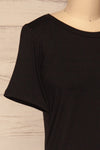 Strong Women Black T-Shirt | Haut | La Petite Garçonne side close-up