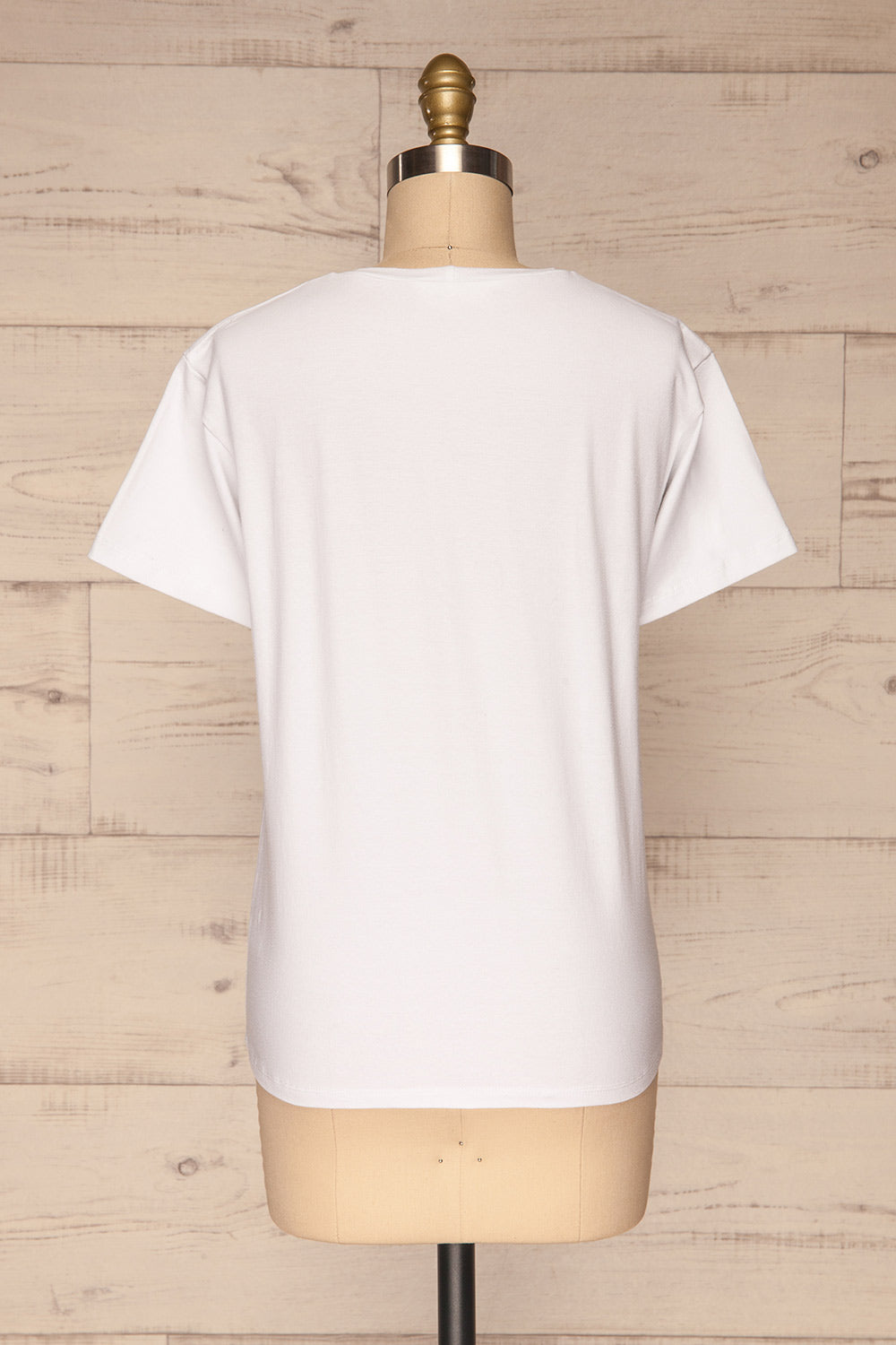 Strong Women White T-Shirt | Haut | La Petite Garçonne back view 