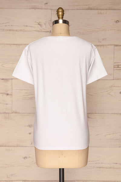 Strong Women White T-Shirt | Haut | La Petite Garçonne back view