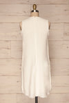 Sucua Ivory White Straight Short Dress | La petite garçonne back view