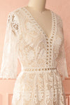 Sumi White Crocheted Lace Maxi Gown | Boudoir 1861