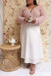Delcia Pink Fuzzy Button-Up Cardigan | Boutique 1861 plus size
