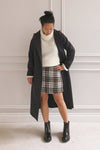 Rennes Caramel Knit Turtleneck Sweater | La petite garçonne model