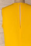 Taizy Yellow Midi Tent Dress with Front Slit | La Petite Garçonne