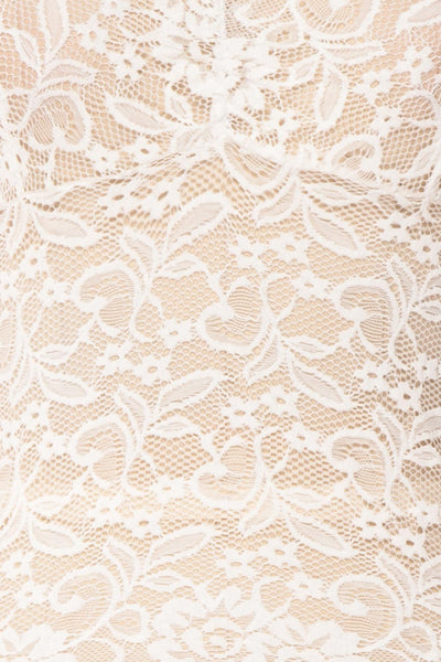 Takehara White Lace Fitted Top | Boudoir 1861