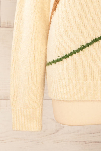 Tampere Beige Long Sleeve Knit Sweater | La petite garçonne bottom