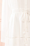 Tandice White Victorian Inspired Midi Dress | Boudoir 1861