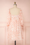 Taraneh White and Pink Short Chiffon Dress | Boutique 1861 back view