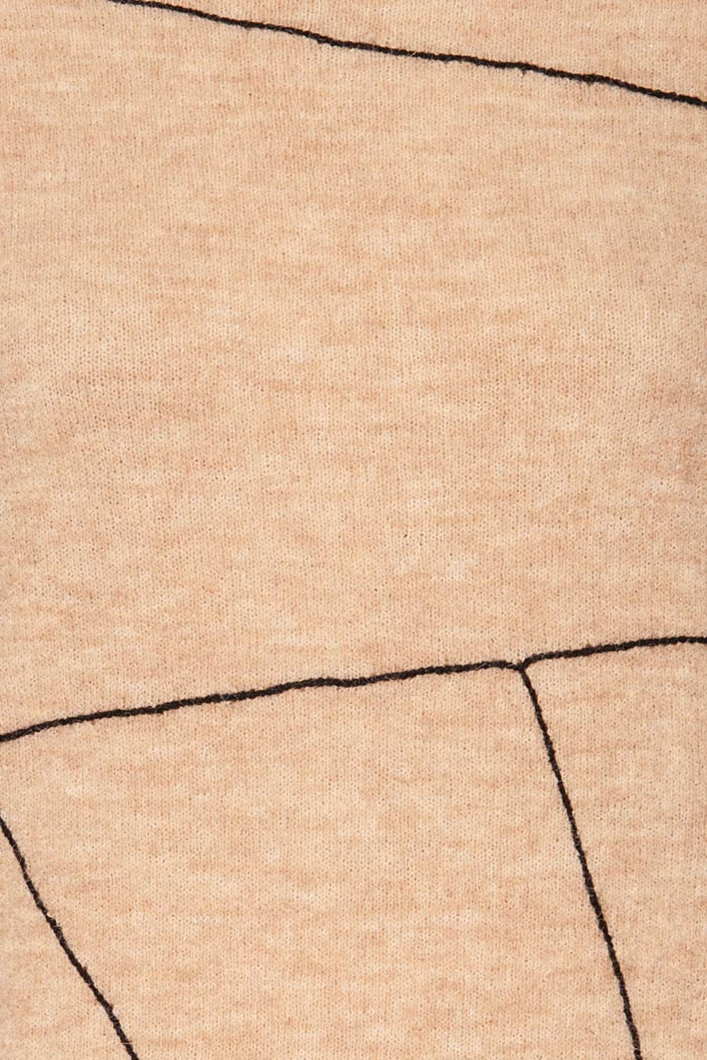 Tarcento Beige Knit Sweater | Tricot Beige fabric close up | La Petite Garçonne