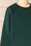 Tarnow Green Long Sweatshirt with Pockets | La petite garçonne side close-up