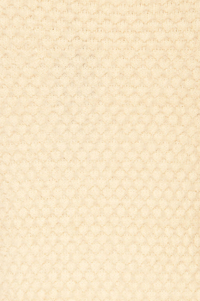 Tarsina Ivory Fuzzy Knit Sweater texture detail | La Petite Garçonne