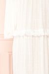 Tatiana White Long Sleeve Plumetis Dress | Boutique 1861 sleeve