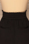 Tchita Short Black Drawstring Skirt | La petite garçonne back close-up