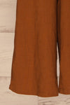 Telhado Camel Brown Linen Wide Leg Pants | La Petite Garçonne 7