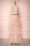 Tenya Rose Light Pink Layered Maxi Dress | Boutique 1861