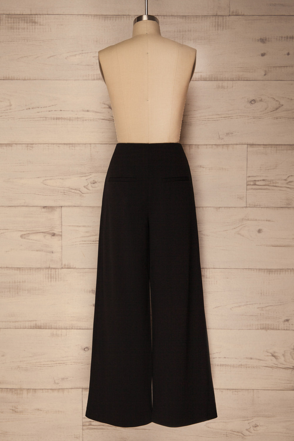 Teodone Black Wide Leg High Waisted Pants | La Petite Garçonne