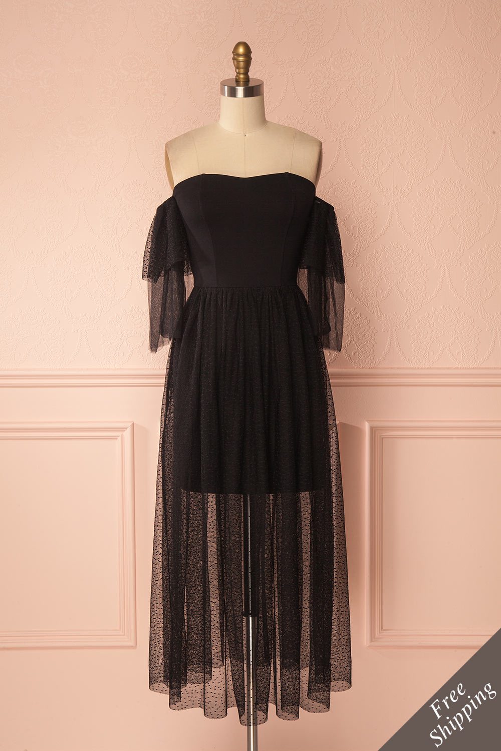 strapless open back dress Classic Black Dress | BeReal Dress | Dresses main image 1