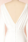 Teresa V-Neck Satin Maxi Bridal Gown | Boudoir 1861 back close-up