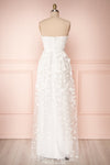 Terese White Floral A-Line Bustier Bridal Dress | Boudoir 1861 back view