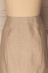 Tertre Beige Striped Button-Up Mini Skirt | La Petite Garçonne 6