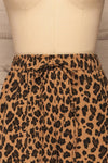 Teverina Brown Leopard Print Pants | La petite garçonne front close-up