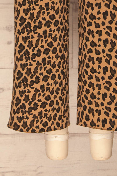 Teverina Brown Leopard Print Pants | La petite garçonne  bottom