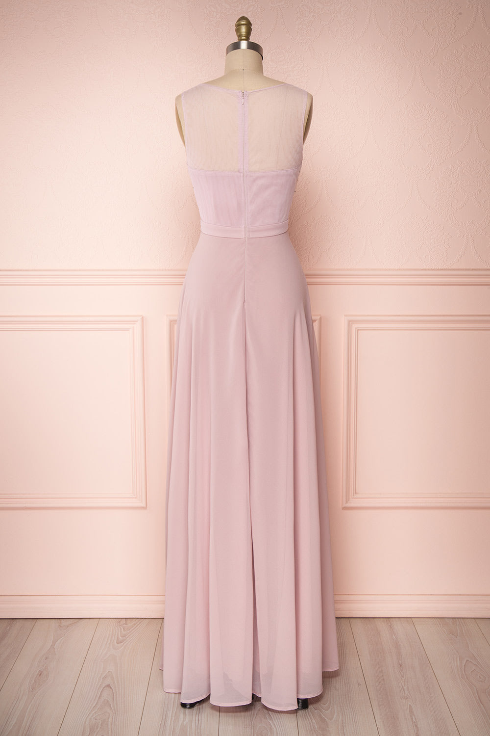 Thayna Mauve Purple Embroidered Maxi Prom Dress | Boutique 1861