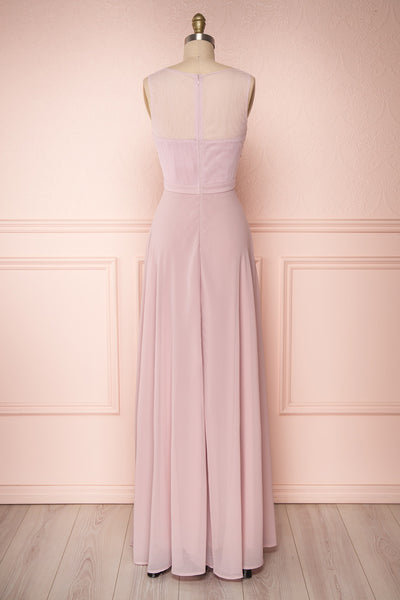 Thayna Mauve Purple Embroidered Maxi Prom Dress | Boutique 1861