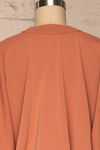 Thebes Apricot Kimono Style Crop Top | La petite garçonne back close up