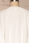 Thebes White Kimono Style Crop Top | La petite garçonne back close up