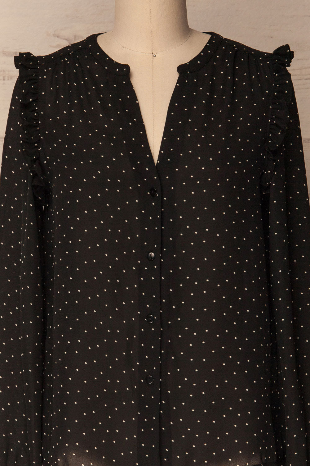 Thil Ombre | Black Polkadot Blouse