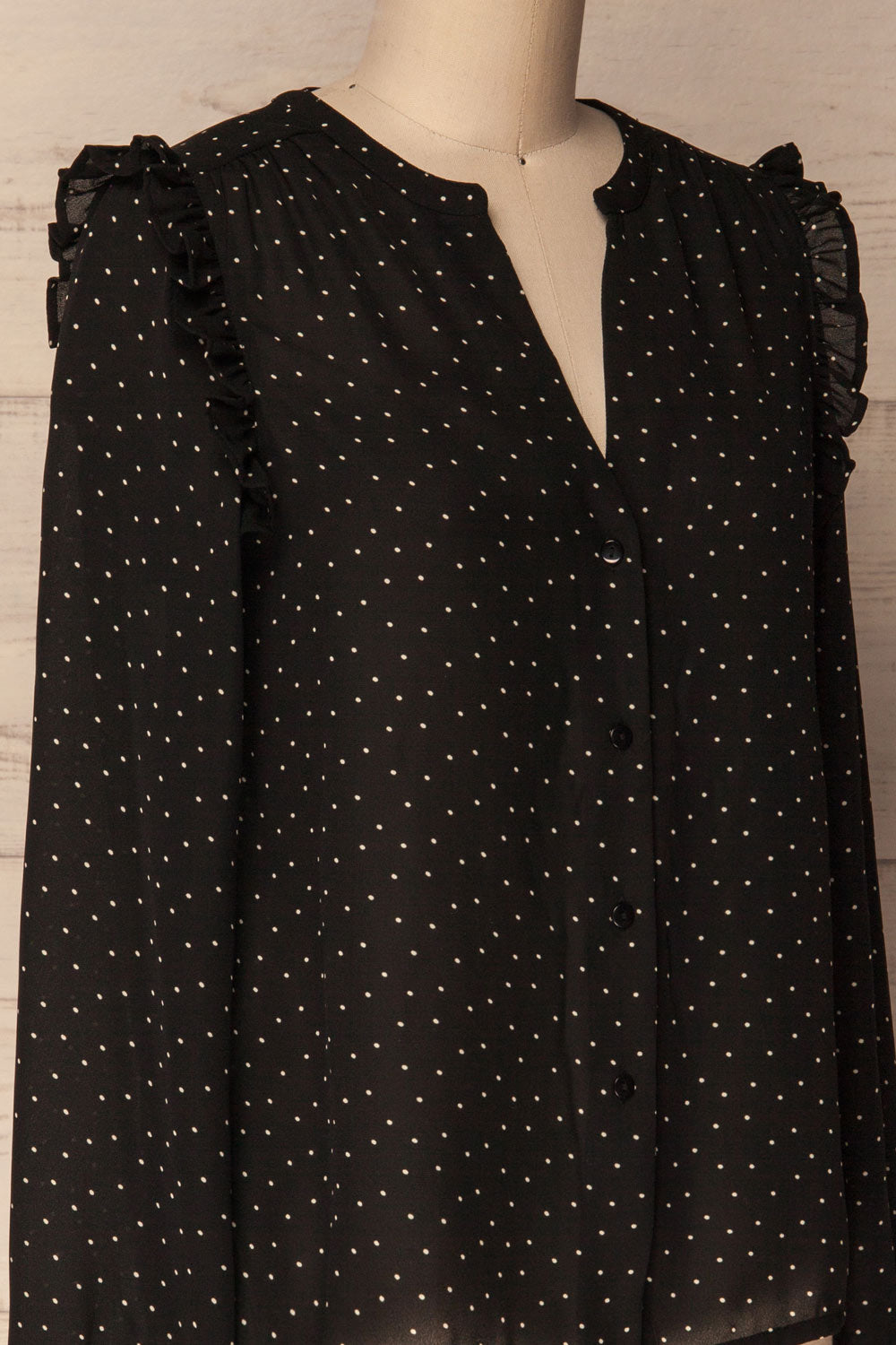 Thil Ombre | Black Polkadot Blouse