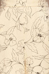 Timisoara Cream Floral Wrap Romper | La petite garçonne fabric