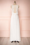 Timothea Ivory Bridal Maxi Dress w/ Lace Top | Boudoir 1861 back view