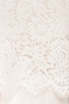 Timothea Ivory Bridal Maxi Dress w/ Lace Top | Boudoir 1861 fabric