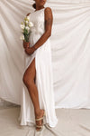 Timothea Ivory Bridal Maxi Dress w/ Lace Top | Boudoir 1861 model look