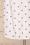 Tirana White Polka Dot Wrap Dress | La petite garçonne bottom