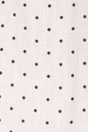 Tirana White Polka Dot Wrap Dress | La petite garçonne fabric