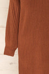 Titel Brown Long Sleeve Knitted Maxi Dress | La petite garçonne sleeve