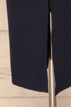 Tivoli Navy Blue V-Neck Midi Dress | La petite garçonne  bottom
