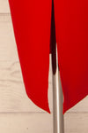 Tivoli Red V-Neck Midi Dress | La petite garçonne  bottom