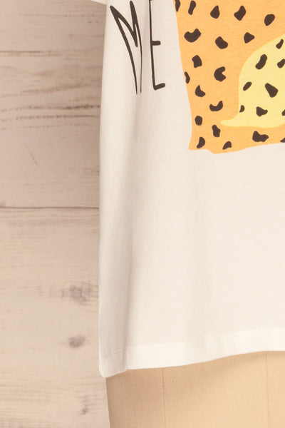 Tollatsch White Cat Print T-Shirt | La petite garçonne bottom