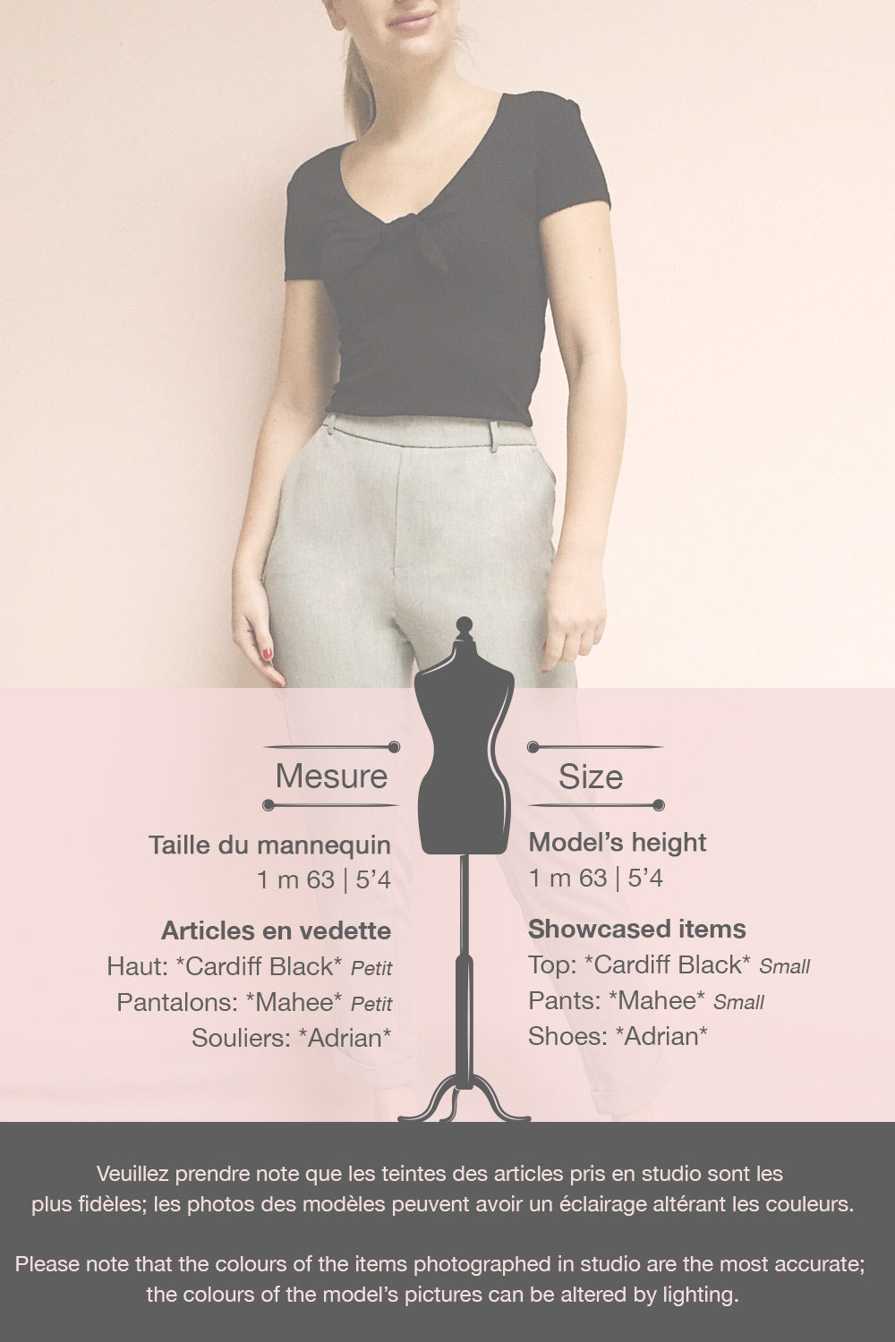 Mahee Grey Cuffed Work Pants | La Petite Garçonne template