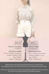 Ropsha White Cotton High-Waisted Shorts | La petite garçonne template