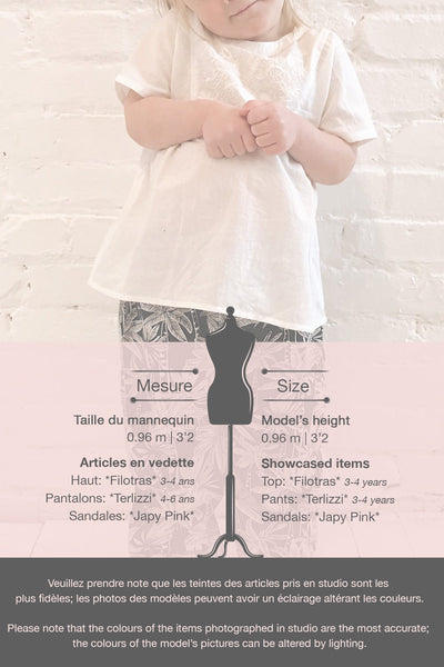 Terlizzi Mini Black & White Patterned Kids Pants | La Petite Garçonne template