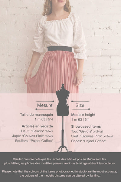 Gouves Pink Pleated Midi Skirt | La petite garçonne template